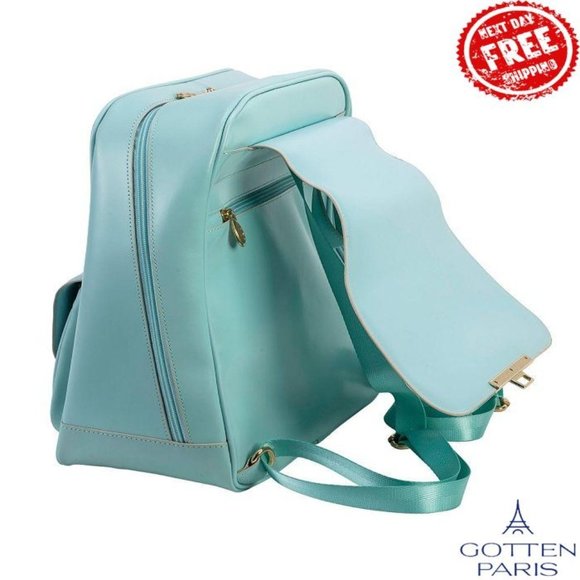 McKlein Maryville Leather Business Laptop Tablet Backpack Aqua Blue Women\'s Bag main image 5